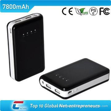 external power bank with LED torch and double USB outputs